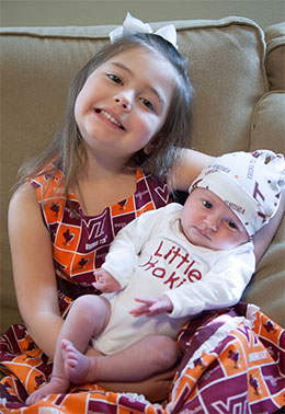 daughters of Laura Torgersen McGarry '02 and Matthew R. McGarry '03