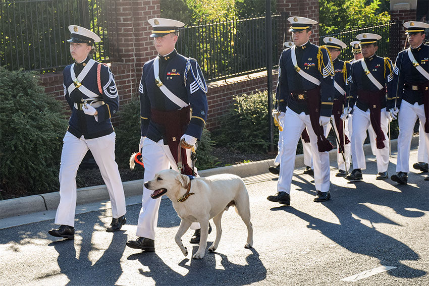Virginia Tech Corps of Cadets and ambassador Growley