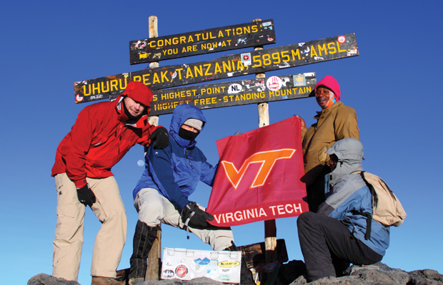 Virginia Tech alumni atop Mount Kilimanjaro