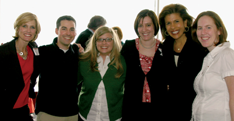 Young alumni gathered at the Comm250 fundraising brunch in February 2009