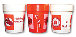 Virginia Tech stadium cups from the late 70s.