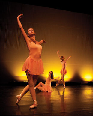 Virginia Tech's Contemporary Dance Ensemble; photo by Anne Wernikoff.