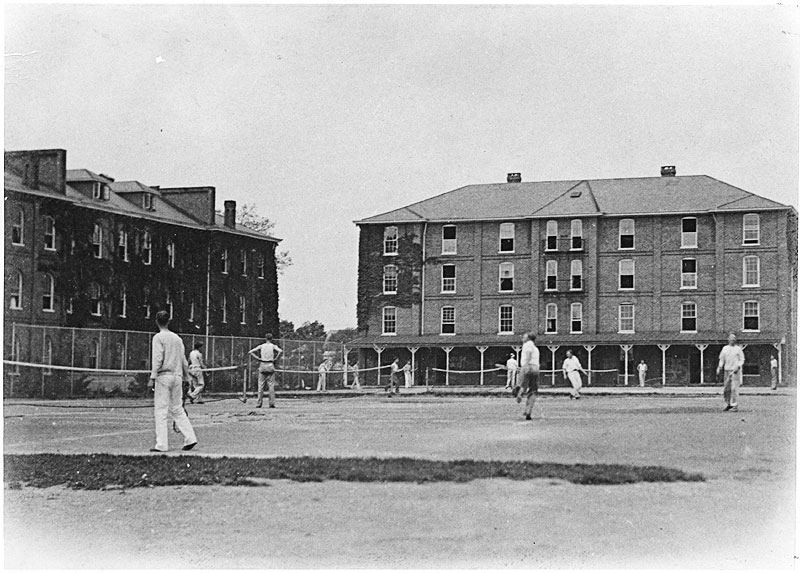 Virginia Tech's old tennis courts