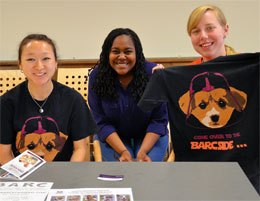 members of BARC (Bonding with Animals through Recreation on Campus)