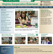 Virginia Cooperative Extension's new website gives access to a range of resources