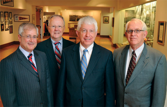(From left) Erv Blythe, Ed Spencer, Ray Smoot, and Jim Bohland