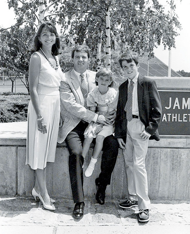Frank Beamer and family